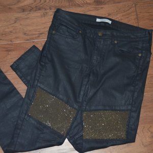 Rich & Skinny Resin Rise Skinny Black with Gold
